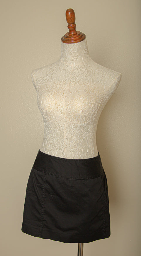 vintage black mini skirt stretchy gothic punk clubwear style size 4 women’s fashion