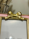 Barbie Inspired Pink & Gold Ribbon Picture Frame