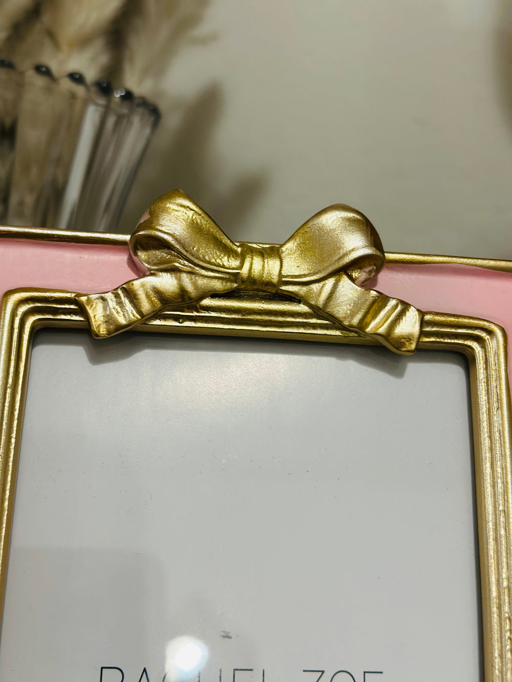 Barbie Inspired Pink & Gold Ribbon Picture Frame