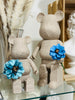 Set Of 2 White Champagne Pop Art Bearbrick Bears Statue Figurines