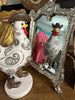 White Western Rustic Rooster with Cowboy Hat and Boots