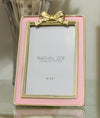 Barbie Inspired Pink & Gold Ribbon Picture Frame