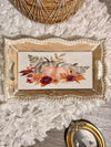 Rustic Food Serving Harvest Pumpkin Tray