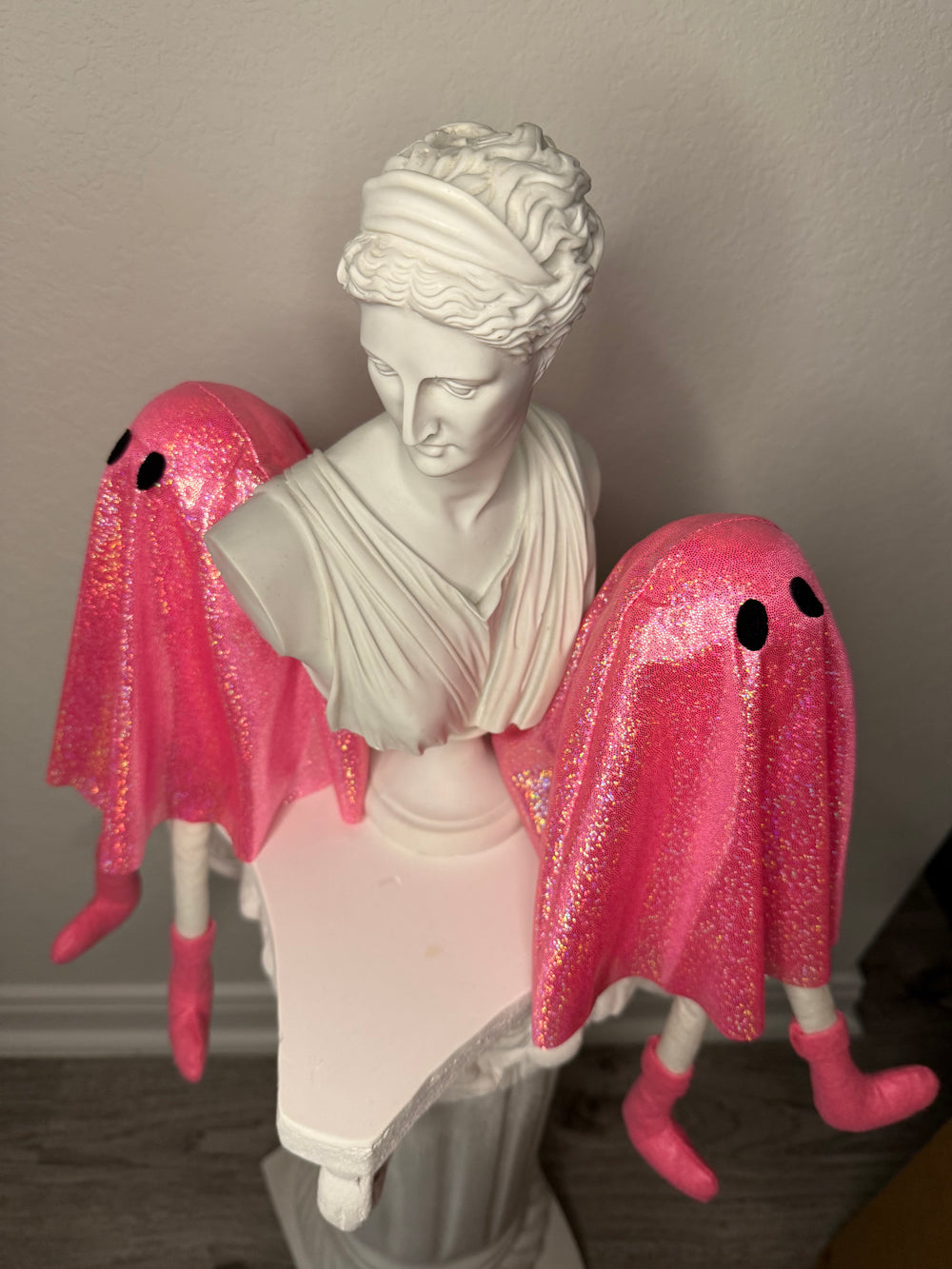 Pink Holographic Shelf Sitting Ghost