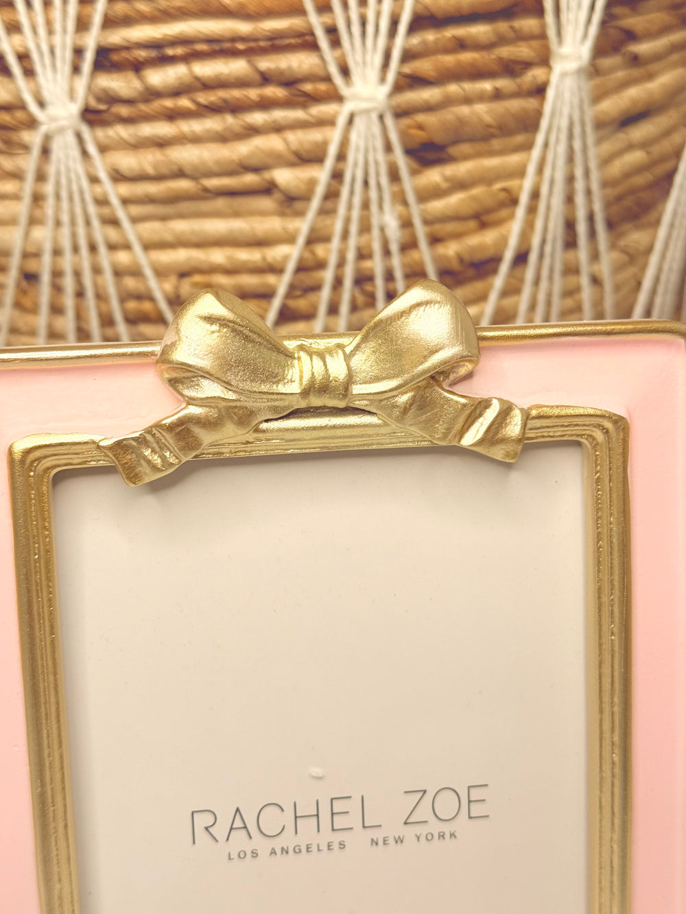 Barbie Inspired Pink & Gold Ribbon Picture Frame
