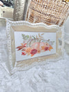 Rustic Food Serving Harvest Pumpkin Tray