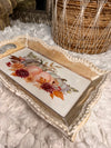 Rustic Food Serving Harvest Pumpkin Tray