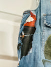 Made in Italy Brand Name Jean Button Vintage Jacket YK2 Pin Up Girl Retro