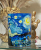 Van Gogh Starry Night Glass Cylinder Vase / Utensil Holder