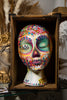 Handmade - OOAK - Mannequin Foam Head - Dia De Los Muertos - Zombie Halloween - Home Decor - House Warming Gift
