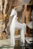 Decorative White Trojan Tall Wood Horse Made in India