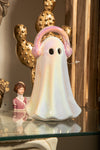 Holographic Iridescent Pink Music Ghost w Headphones