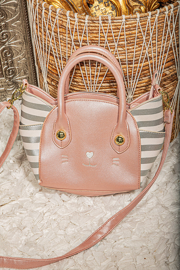 Luv Betsey Johnson Cat Face Satchel Crossbody Bag Purse