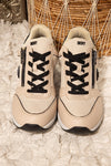 Tan and Black DKNY Kai Wedge Platform Athletic Sneaker Style Womens 11