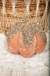 Cinderella Sparkly Glitter Rhinestone Encrusted Halloween Pumpkin Shabby Chic
