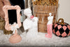 Pink Shabby Chic Vanity Tabletop Mirror w Large Bow