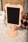 Pink Shabby Chic Vanity Tabletop Mirror w Large Bow