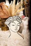 Greek Mythology Goddess Face Athena Sketch Flower Vase
