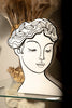 Greek Mythology Goddess Face Athena Sketch Flower Vase