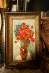 Red Poppies & Daisies' Flowers in Jar Oil Paint by Vincent Van Gogh Reproduction Art