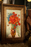 Red Poppies & Daisies' Flowers in Jar Oil Paint by Vincent Van Gogh Reproduction Art