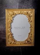 Rachel Zoe gold floral carved 5x7 picture frame with vintage Hollywood charm.