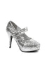 4 Double Strap Glitter Mary Jane