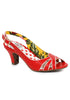 2 Peep Toe Sling Back Sandal