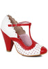 4 T Strap Dot Detail Heel