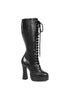 5 Heel Knee Boots W/Zipper.