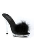 5 Heel Maribou Slipper.