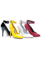 black ankle strap pumps with 5 inch heel for barbie or showgirl costume