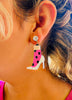 Barbie Inspired High-heeled Shoes 80s Retro Style Acrylic Earrings