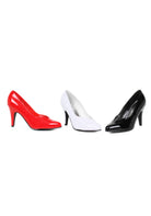 black patent pumps with 4 inch heel for stage cabaret and vintage pinup looks