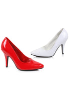 glossy black pump - vintage style heel