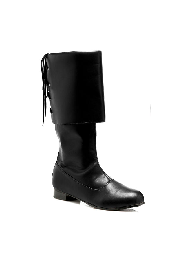 Men’s 1 inch heel knee-high cosplay boots retro hero style perfect for superhero costumes and vintage shows