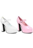 red chunky mary jane heels for red ridding hood, mod or schoolgirl costume