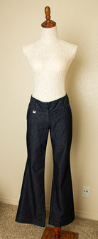 Vintage Express blue work pants size 6 regular with tailored fit and classic retro style perfect for office or casual looks