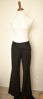 vintage express black white pinstripe flare pants career office retro women’s size 4